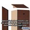 Salsbury Industries Wardrobe Locker, 15" W, 18" D, 76" H, (1) Wide, (2) Openings, Mahogany 22168MAH